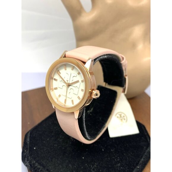 Tory Burch Women\'s Watch TBW2006 Gigi Quartz Rose Gold Pink Leather Band 28mm main image 8